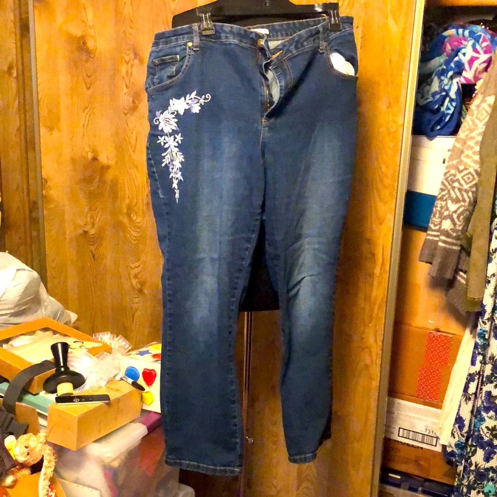 Plus Size Designer Women’s Blue Jeans size 18W